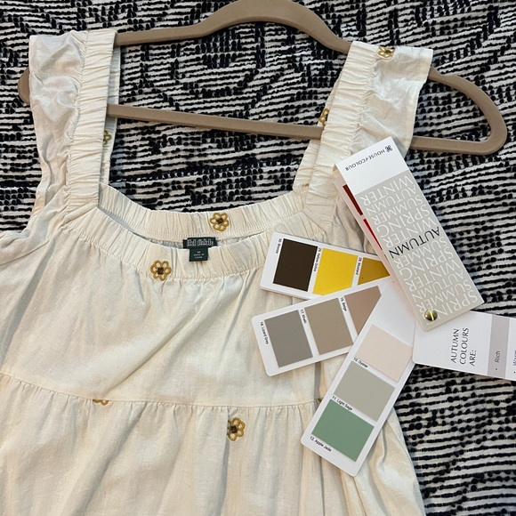 Wild Fable Cream Ruffle Mini Dress - Picture 2 of 2